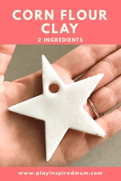 Homemade Cloud Dough, Flour Clay, How To Make Crisps, Make Your Own Clay, Salt Dough Recipe, Clay Christmas Decorations, Cloud Dough, Homemade Clay, Dough Ornaments