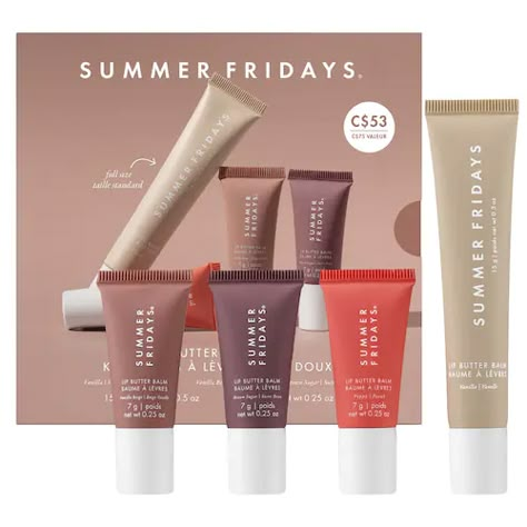 Sephora Gift Sets, Summer Fridays Lip, Sephora Holiday, Lip Butter Balm, Preppy Makeup, Sephora Skin Care, Perfect Skin Care Routine, Makeup Needs, Pretty Skin Care