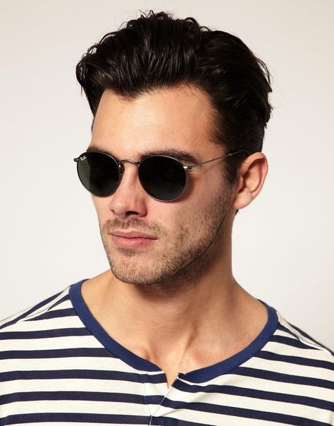 Ray Ban Round Glasses, Estilo Vans, Ray Ban Round, Ray Ban Round Sunglasses, Affordable Sunglasses, Mens Fashion Work, Round Ray Bans, Cheap Ray Bans, Formal Mens Fashion