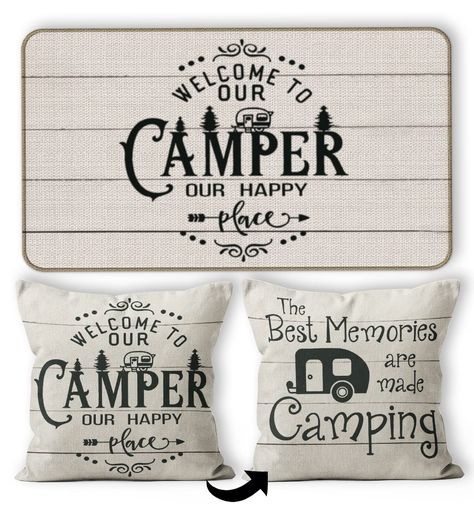 PRICES MAY VARY. Size: 17" x 30" Beautiful doormats make a stylish addition to your entryways. Gifts For Rv Owners, Rv Gifts, Camping Rules, Rv Door, 18x18 Pillow, 18x18 Pillow Cover, Rv Decor, Pinwheel Quilt, Camping Decor