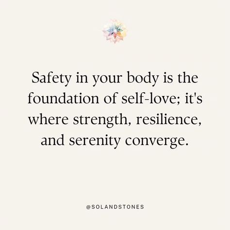 True peace begins when you feel safe in your own body, embracing your essence with confidence and grace. 🌟 Your body is your sanctuary, a place where strength, resilience, and serenity converge. Embrace the journey of self-love and inner peace, and unlock the power to live fully, authentically, and fearlessly. 💫 #BodyPositivity #SelfLove #InnerPeace #Mindfulness #EmbraceYourBody #SelfCare #WellnessJourney #LoveYourself #BodyConfidence #HolisticHealth #BeYou #HealingJourney #InnerStrength #L... Homebody Quotes, North Node, Body Quotes, Embrace The Journey, Body Confidence, Feel Safe, Healing Journey, Inner Strength, Our Body