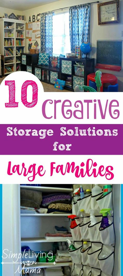 City Homestead, Big Family Organization, Schoolroom Ideas, Large Family Organization, School Station, Large Families Living, Family Management, Craftroom Storage, Small House Organization