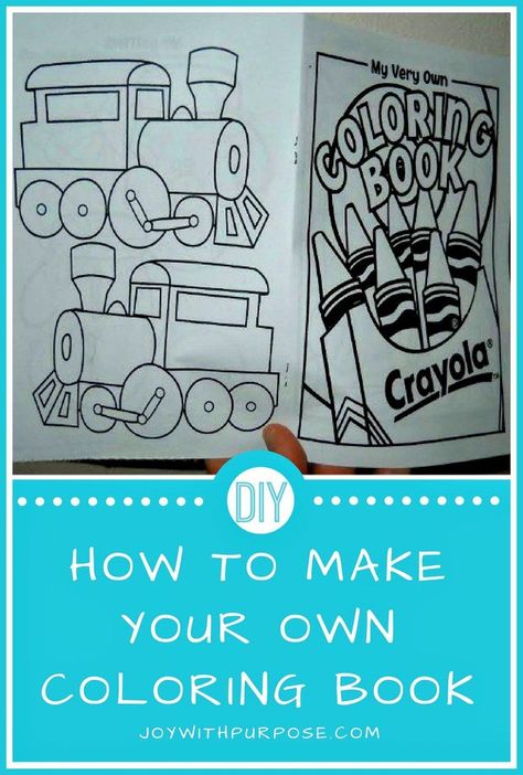 #DIY You Can Make and Print Your Own Coloring Book JOYwithPurpose.com Christmas Shoebox, Diy Coloring Books, Operation Christmas Child Shoebox, Personalized Coloring Book, Operation Christmas, Kids Coloring Book, Operation Christmas Child, Book Party, Funny Drawings