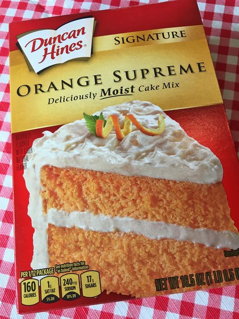 Duncan Hines Orange Supreme Cake Mix Orange Cake Mix Recipes, Orange Loaf Cake, Duncan Hines Cake, Harvey Wallbanger, Orange Pound Cake, Orange Bundt Cake, Recipes Using Cake Mix, Boxed Cake Mixes Recipes, Orange Cake Recipe