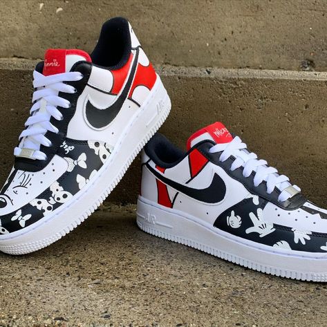 Mickey Mouse Air Force 1 Custom Check more at https://danielcustoms.com/product/mickey-mouse-air-force-1-custom-3/ Sneakers Air Force, Mickey Mouse Shoes, Nike Custom, Custom Sneakers Diy, Unique Sneakers, Air Force 1 Custom, Custom Air Force 1, Nike Air Shoes, Hand Painted Shoes