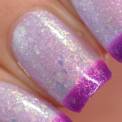 Thermal Nail Polish, Thermal Nails, Aurora Nails, Purple Nail Polish, Glitter Nail Polish, Pink Nail Polish, Indie Nail Polish, Mothersday Gifts, Nail Lacquer