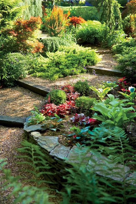 The One Thing I Wish I Knew Before DIY-ing My LandscapingProceed in an orderly fashion. Natural Landscaping, Sloped Garden, Garden Help, Forest Garden, Have Inspiration, Woodland Garden, Garden Gate, Diy Landscaping, Plants And Flowers