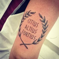 Olympic Tattoo Ideas, Track And Field Tattoos, Citius Altius Fortius, Olympic Tattoo, Fitness Tattoo, Fitness Tattoos, Article Design, Vintage Tattoo, Ink Ideas