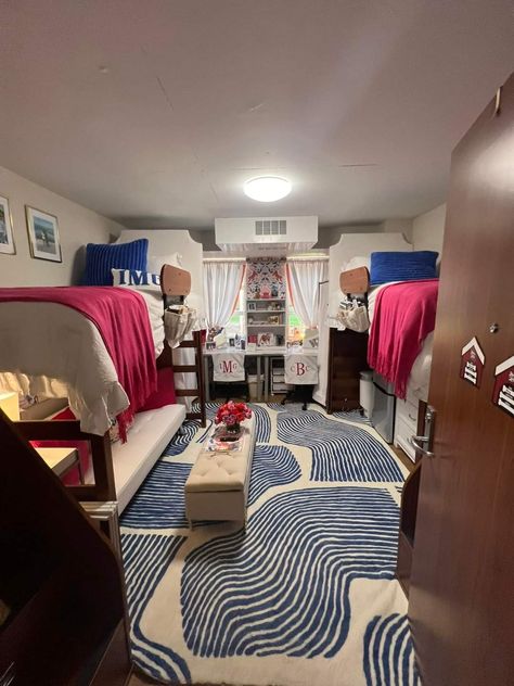 High Point University Dorm, High Point University, University Dorm, University Dorms, Dorm Inspo, Dorm Ideas, College Dorm, High Point, Room Makeover