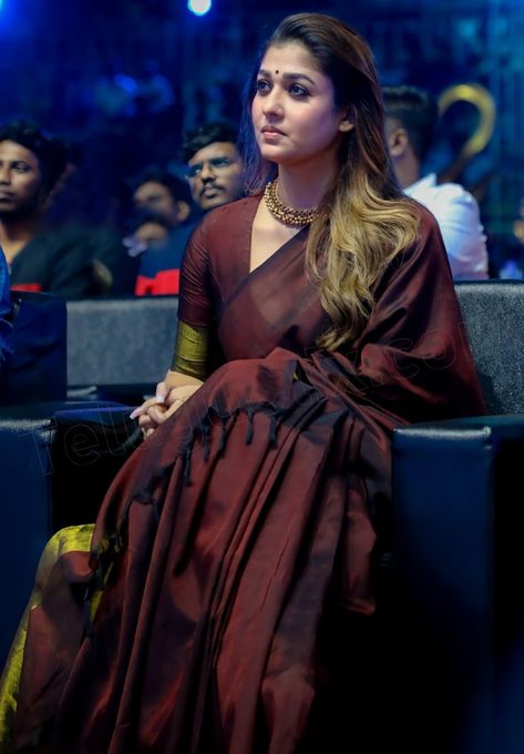 Nayantara Saree, Nayanthara Saree, Tamil Comics, Ladylike Dress, Lehenga Saree Design, Sari Blouse Designs, Silk Saree Blouse Designs, Elegant Blouse Designs, Saree Blouse Designs Latest