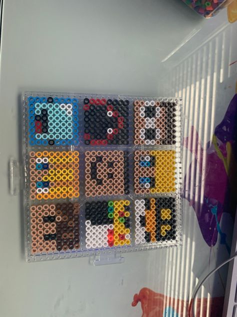 Ranboo Perler Bead, Dsmp Perler Beads, Mudroom Addition, Aesthetic Crafts, Perler Ideas, Hamma Beads, Fuse Bead Patterns, Perler Bead Templates, Melty Beads