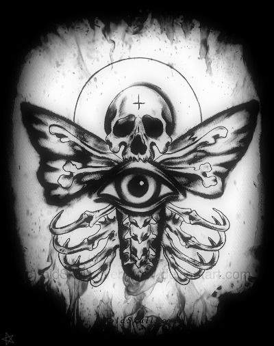 Butterfly Eye Tattoo, Evil Skull Tattoo, Kehlani Parrish, Evil Skull, Butterfly Skull, Half Skull, Butterfly Eyes, Tattoo Butterfly, Skull Bones