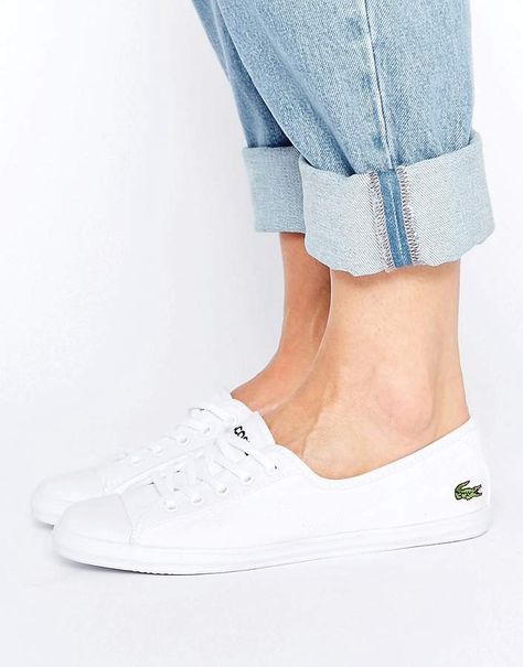 Lacoste Ziane Canvas Sneakers Lacoste Shoes Women, Lacoste Sneakers, Lacoste Shoes, Colour Pop, Fresh Shoes, White Sneakers Women, Women Shoes Online, Footwear Collection, Sneakers Men Fashion