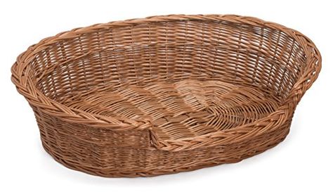 Dog Bed Basket, Wicker Dog Bed, Basket Dog Bed, Cat Basket, Dog Basket, Cool Dog Beds, Young Animal, Dog Store, Dog Pet Beds