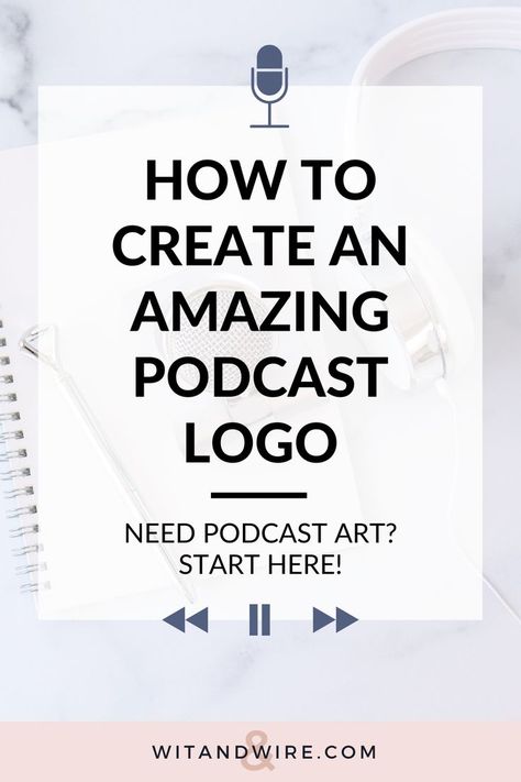 Looking for podcast logo ideas and wondering how to create a podcast logo for your new podcast? You're not alone! Learning how to start a podcast includes everything from podcast equipment to designing a podcast logo your audience will love. Get podcast logo design inspiration and learn my best podcasting tips for new podcasters in this post! Don't forget to add podcast logo design to your podcast launch checklist! podcasting tips I starting a podcast Podcast Logo Ideas, Cover Podcast, Podcast Logo Design, Podcast Equipment, Podcast Launch, Creative Podcast, Start A Podcast, Podcast Logo, Launch Checklist