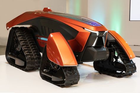 Kubota unveils new autonomous concept tractor - FarmingUK News Product Exhibition, Futuristic Concept, Mobile Robot, Kubota Tractor, Sci Fi Landscape, Small Tractors, Bentley Flying Spur, Landscaping Retaining Walls, New Tractor