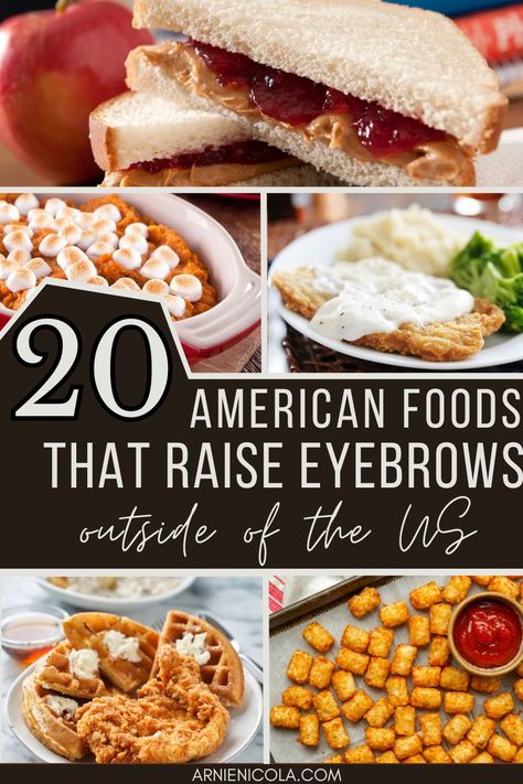 What exactly is American food? It can sometimes be a challenge to define because of the country’s expansive landscape and diversity, all of which contribute to the national cuisine. But America has unique delicacies and treats that can rarely be found anywhere else and haven’t won over global tastebuds., american foods banned in other countries, american foods classic All American Food, American Foods, Grilling Sides, Healthy Food Inspiration, School Cafeteria, Healthy Grilling, Chicken And Waffles, Signature Dishes, Work Lunch