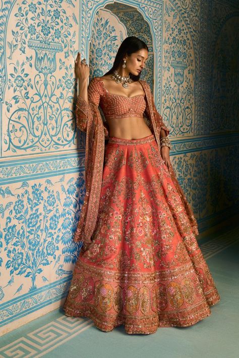 Sheesh Mahal, Reem Acra Bridal, Ethereal Gowns, Desi Clothing, Best Indian Wedding Dresses, Wedding Fits, Desi Attire, Shyamal And Bhumika, Sangeet Outfit