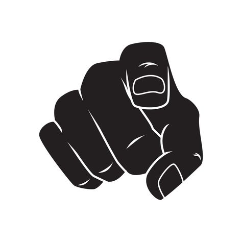 Point At You Finger, Finger Pointing At You, Pointing Finger Illustration, Finger Emoji, Finger Image, How To Draw Fingers, Black Fingers, Pointing Finger, Finger Pointing