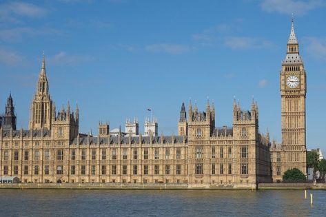 Houses of Parliament aka Westminster Palace in London, UK British Parliament Building, Minecraft Exterior, Westminster Palace, British Parliament, Palace Of Westminster, Parliament House, Kids Homework, Houses Of Parliament, London Photography