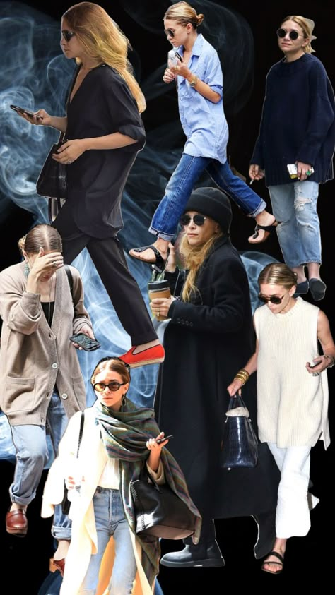 Olsen Twins Style 2024, The Olsen Twins Style 2024, Olsen Twins Black Outfit, Olsen Twins Coat, Olsen Twins Airport, Olsen Twins Fur Coat, Olsen Sisters, Olsen Style, Olsen Fashion