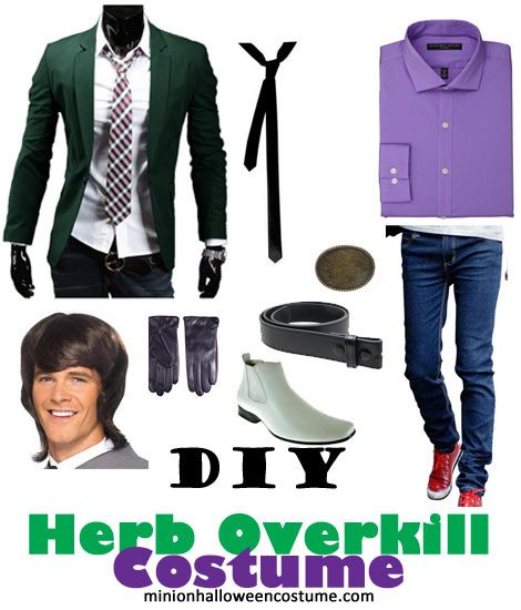 Herb Overkill Costume.  Great Halloween costume idea for 2015! Herb Overkill. A very easy costume - learn how to get Herb's look here. Scarlet Overkill And Herb Costume, Scarlet Overkill And Herb, Herb Overkill, Halloween Minions, Scarlet Overkill, Diy Minion Costume, Fall Festival Party, Minion Costume, Diy Minions