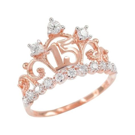 Rose Engagement Ring Vintage, Rose Gold Quince, Cartier Wedding Rings, Rose Gold Quinceanera, Gold Oval Engagement Ring, Quinceanera Jewelry, Quinceanera Crown, Rose Gold Birthday, Rose Gold Crown