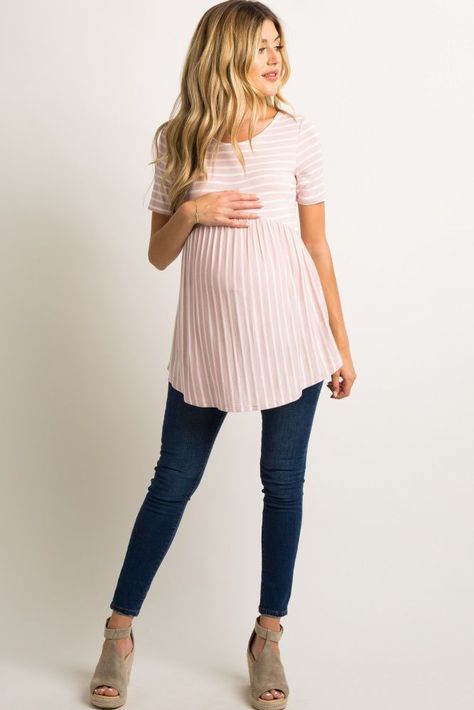 ac796a52db3f16bbdb6557d3d89d1c5adesc49918012ri Preggo Fashion, Peplum Tops, Cute Maternity Outfits, Stylish Maternity Outfits, Bump Style, Stylish Maternity, Pregnant Woman, Pregnancy Outfits, Maternity Wear