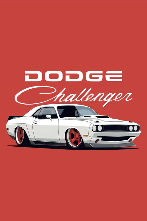 Hellcat Challenger Drawing, Srt Hellcat Drawing, Dodge Challenger Art, Dodge Challenger Srt Demon Wallpaper, Dodge Challenger Artwork, Dodge Challenger Poster, Doge Challenger, Srt Demon, Jetta A4