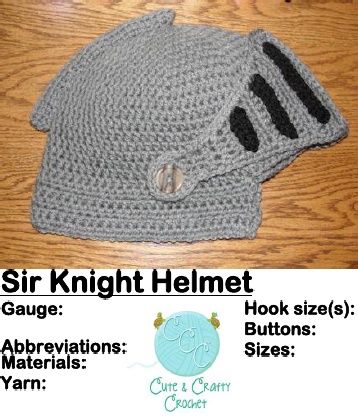 Sir Knight Helmet (1). Free Pattern! Diy Gifts For Cousins, Gifts For Cousins, Crochet Knowledge, Knight Helmet, Diy Gifts To Sell, Crochet Baby Beanie, Knights Helmet, Helmet Hat, Cousin Gifts