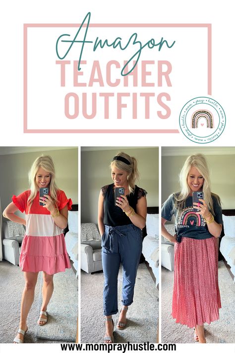 6 Affordable Amazon Teacher Outfits You Can Wear Everyday Back To School Outfits For Teachers 2023, Wear To Work Teacher Outfits, Cute Teacher Outfits 2023, Teacher Outfits 2023 Summer, 2023 Fall Teacher Outfits, 2023 Teacher Fashion, Teacher Outfits 2023 Fall, Teacher Wardrobe 2023, Teacher Outfit 2023