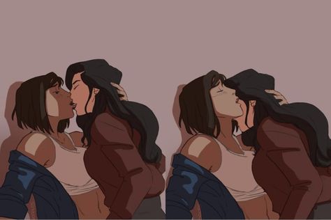 Legend Of Korra Korrasami Wallpaper, Kora And Asami Fanart, Korra Build, Astrid Parker Doesnt Fail Fanart, Wlw Kiss Spicy Art, Korra X Asami Fanart, Korra And Asami Fanart Spicy, Kora And Asami Spicy, Wlw Fanart Spicy