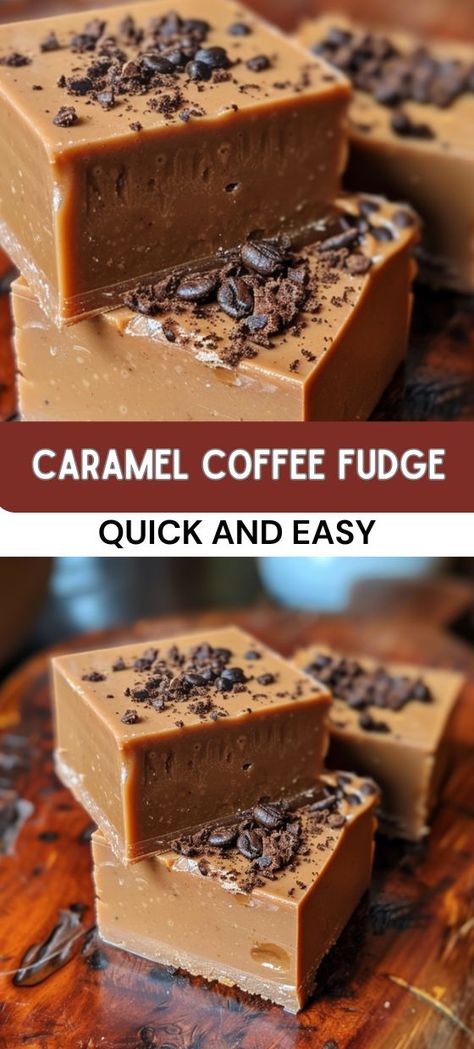 Fudge Business Ideas, How To Wrap Fudge Packaging Ideas, Caramel Coffee Fudge, Coffee Fudge Recipes Easy, Best Homemade Fudge Recipes, Holiday Fudge Recipes Christmas, Coffee Baking Recipes, Fall Fudge Recipes, Best Fudge Recipes Ever