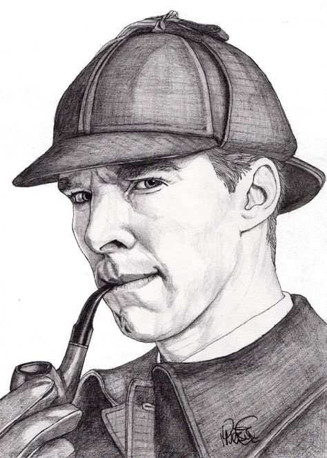 Sherlock Deer Stalker Hat, Sherlock Holmes Tattoo, Sherlock Bbc Funny, Sherlock Tattoo, Sherlock Drawing, Sherlock Holmes Robert Downey Jr, Sherlock Benedict Cumberbatch, Sherlock Wallpaper, Sherlock Benedict