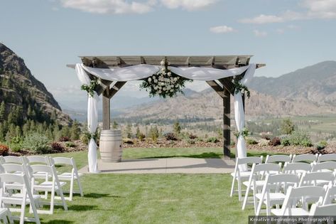 Wedding ceremony decor ideas - outdoor, arch, open air, summer, curtain, greenery {Kreative Beginnings Photography} Outdoor Arch, I Found Someone, Wedding Ceremony Decor Ideas, Open Air Wedding, Ceremony Decor Ideas, Winery Wedding Venue, Wedding Ceremony Decor, See Ya, Event Services