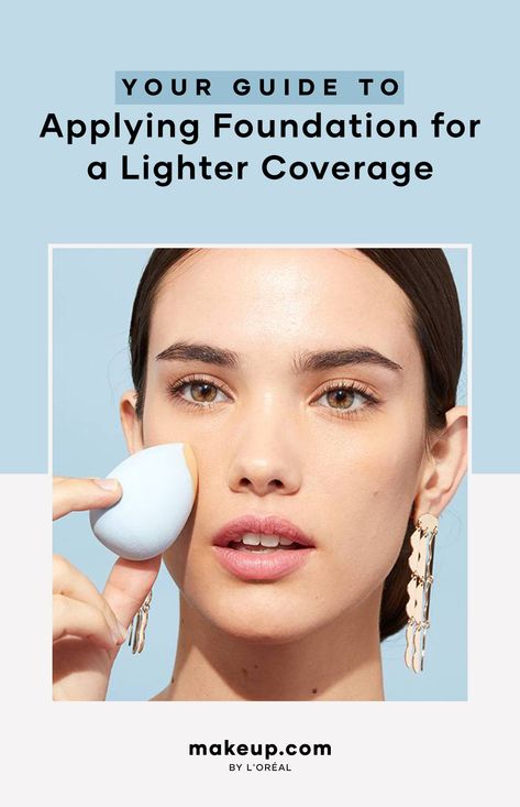 How to Apply Foundation for a Light Coverage How To Apply Cc Cream Makeup Tutorials, Light Foundation, Foundation Tips, Lightweight Foundation, Light Moisturizer, Basic Makeup, Hair And Makeup Tips, Makeup Tips For Beginners, How To Apply Foundation