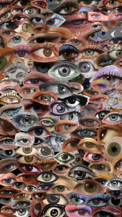 #eyes #eyesopen #eye #eyesaesthetic #eyeball Eyeball Background, Eyeball Collage, Eyeballs Wallpaper, Eyeball Wallpaper, Argus Panoptes, Weird Eyes, Human Eyeball, Vintage Beauty Salon, Dream Core