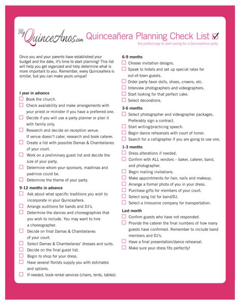 Quince Checklist, Quinceanera Planner, Quinceanera Planning Checklist, Kim Birthday, Quinceanera Checklist, Quinceañera Planning, Quince Planning, Sweet 15 Ideas, Xv Dresses