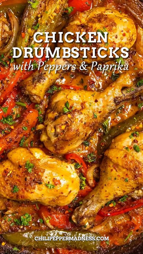 Drumstick Recipes Oven, Chicken Legs Recipes, Chicken Drumsticks Recipe, Paprika Recipes, Drumsticks Recipe, Chicken Dinner Recipe, Easy Chicken Recipe, Baked Chicken Drumsticks, Chicken Leg Recipes