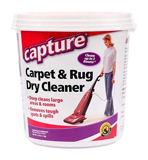 Amazon.com: Capture Carpet Dry Cleaner Powder 2.5 Pound - Resolve Allergens Stain Smell Moisture from Rug Furniture Clothes and Fabric, Mold Pet Stains Odor Smoke and Allergies Too: Health & Personal Care Best Carpet Cleaning Solution, Best Carpet Stain Remover, Carpet Cleaner Solution, Stain Remover Carpet, Carpet Cleaning Solution, Clothes Fabric, Professional Carpet Cleaning, Cats Pet, Pet Stains