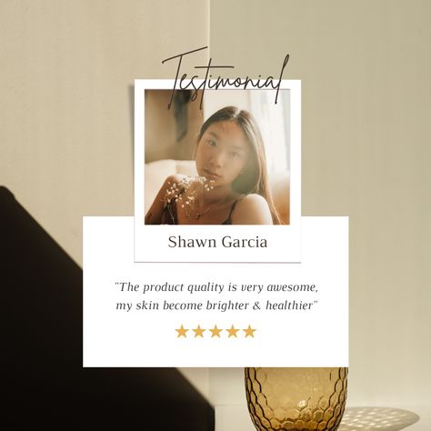 Beige Minimalist Skincare Testimonial Instagram Post Canva Template #goodwarestd #goodware #canva #template #luoffa Skincare Testimonial, Testimonials Design Inspiration, Testimonial Design, Review Post, Food Shots, Product Background, Minimalist Skincare, Beige Minimalist, Poster Idea