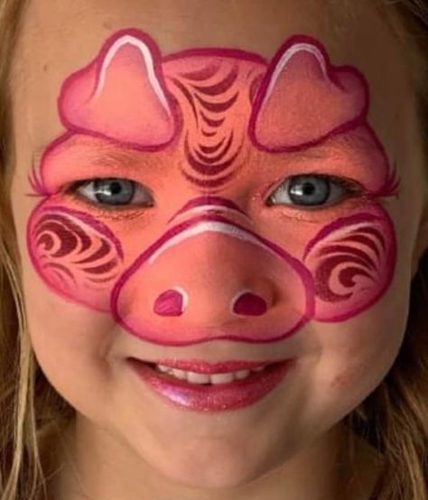 Pig Nose Makeup, Farm Animal Face Paint, Pig Face Paint, Pig Makeup, Mouse Face Paint, Animal Face Paintings, Pig Face, Sing 2, Face Paint Makeup