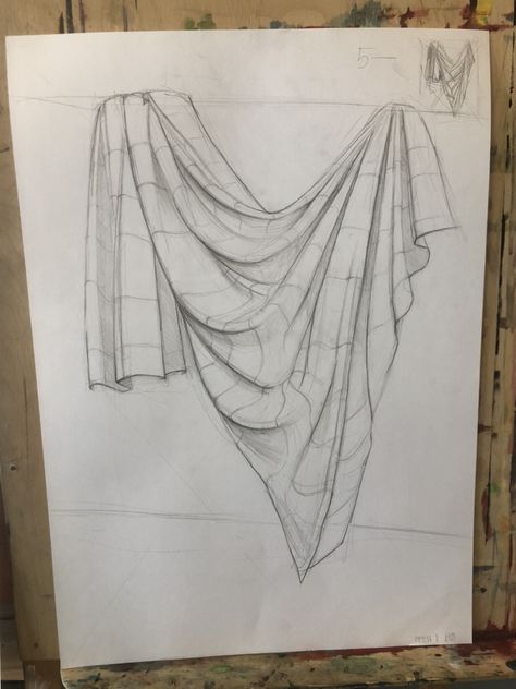 How To Draw Draped Fabric, How To Draw Drapery, Fabric Art Reference, Drawing Of Fabric, Drapery Drawing Reference, Drapes Drawing, How To Draw Fabric, Ribbon Drawing, Drapery Drawing