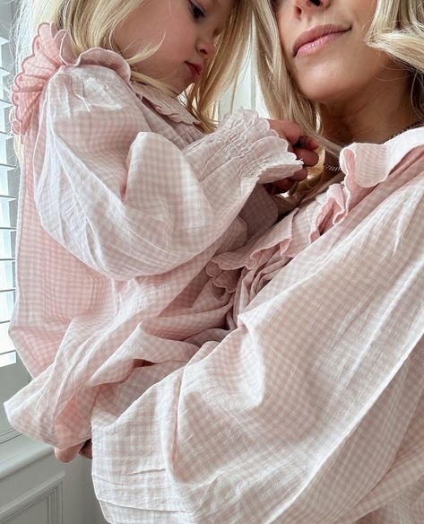 IF ONLY IF NIGHTWEAR (@ifonlyifnightwear) • Instagram photos and videos Pijama Set, Baby Guide, Luxury Sleepwear, Mothers Day Breakfast, Pregnancy Looks, Chic Baby, Pink Gingham, If Only, Girl Mom