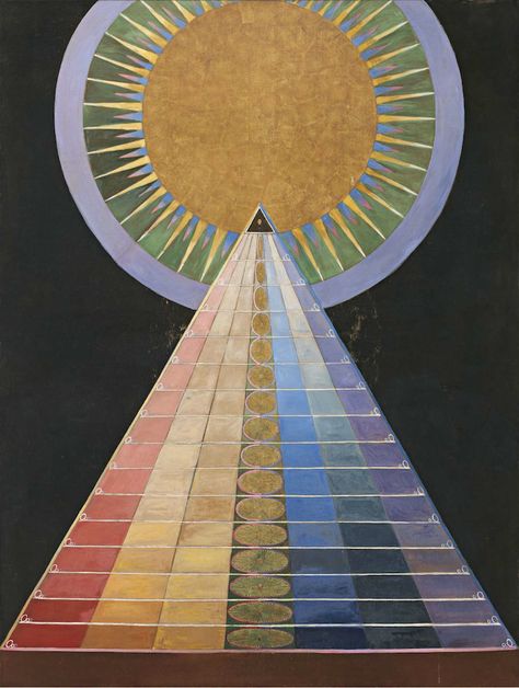 Discover Hilma af Klint: Pioneering Mystical Painter and Perhaps the First Abstract Artist | Open Culture Illustration Kunst, Sonia Delaunay, Hilma Af Klint, Sacred Geometry Art, Esoteric Art, Hur Man Målar, Geometry Art, Arte Inspo, Piet Mondrian