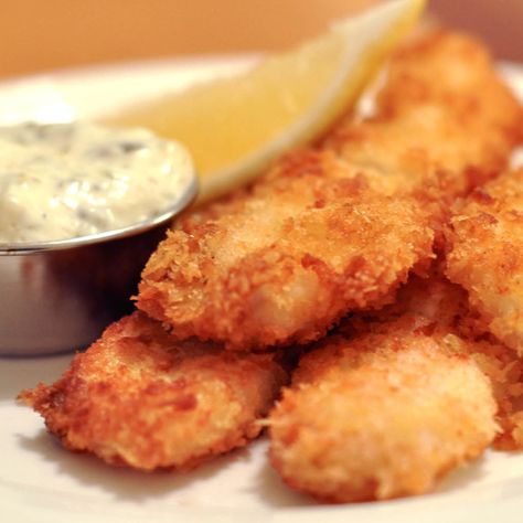 Recipe—Homemade Fish Sticks & Tartar Sauce Best Tartar Sauce Recipe, Homemade Fish Sticks, Crusted Halibut, Fish Sticks, Easter Dinner Recipes, Beef Casserole Recipes, Tartar Sauce, Macadamia Nut, Seafood Dinner