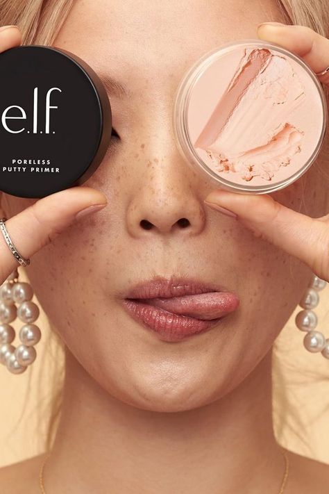 Elf Poreless Putty Primer How To Apply, Skincare Campaign, Primer Elf, Elf Beauty, Makeup Favs, Putty Primer, Elf Products, Tiktok Challenge, E.l.f. Cosmetics