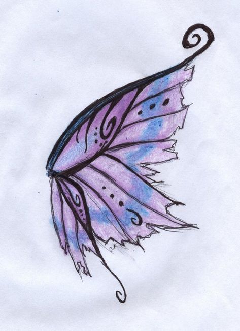 Drawing Faeries, Fairy Wings Tattoo, Narwhal Tattoo, Fairy Wings Drawing, Fairy Wing Tattoos, Alas Tattoo, Diy Fairy Wings, Fairy Tattoo Designs, Wing Tattoo Designs