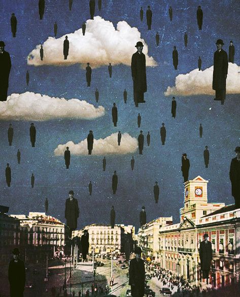 Art Bizarre, Mixed Media Collage Art, Media Collage Art, Grafika Vintage, ポップアート ポスター, René Magritte, Arte Peculiar, Surreal Collage, Kunst Inspiration