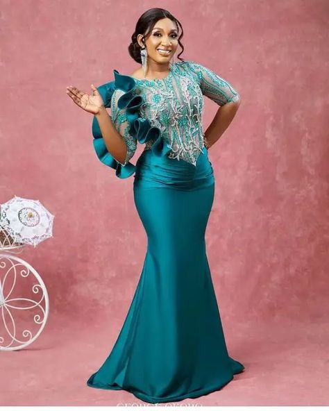 36 Gorgeous Mermaid Dress Styles for Chic Ladies Photoshoot Pictures, Dinner Gowns, Stylish Naija, Reception Dresses, Nigerian Lace Styles, Evening Maxi Dress, African Designs, Long Gowns, Latest Ankara